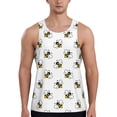 thumbnail image 1 of KLL Bee Print Men's Muscle Gym Workout Stringer Tank Tops Bodybuilding Fitness T-Shirts Tank Tops Men-3X-Large, 1 of 7