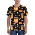 thumbnail image 1 of KLL Bee and Honey for Men's Baseball Shirts,Short Sleeve Casual Shirts Button Down Shirt for Men Beach Summer Wedding Shirt-4X-Large, 1 of 7