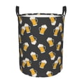 thumbnail image 1 of KLL Beer1 Waterproof Foldable Laundry Hamper Bucket with Handles for Storage Bin,Kids Room,Home Organizer (Small ), 1 of 7