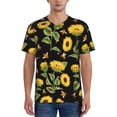 thumbnail image 1 of KLL Bees and Sunflowers for Men's Baseball Shirts,Short Sleeve Casual Shirts Button Down Shirt for Men Beach Summer Wedding Shirt-3X-Large, 1 of 7