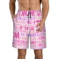 thumbnail image 1 of KLL Best Mom ever Men's Casual Summer Beach Shorts Hawaiian Shorts with Pockets-Medium, 1 of 6