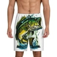 thumbnail image 1 of KLL Big bass fish for Men's 1-Pack Shorts,Sleep Pajama Shorts for Men Soft Pj Shorts Men's Pajama Bottoms Sleepwear-4X-Large, 1 of 6