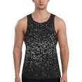 thumbnail image 1 of KLL Black And White Dotted Print Men's Muscle Gym Workout Stringer Tank Tops Bodybuilding Fitness T-Shirts Tank Tops Men-4X-Large, 1 of 7