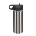 thumbnail image 1 of KLL Black And White Thick Stripes Pattern 18OZ Water Bottle With Straw,Stainless Steel Sports Water Cup Flask Sports Water Cup Flask Wide Mouth Travel Thermal Mug, 1 of 8