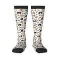 thumbnail image 1 of KLL Black Cat And Snake Print Cool Socks Men's Women's Crew Socks Funny Crazy Novelty Stockings, 1 of 6