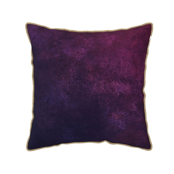 KLL Black Dark Blue Purple Decorative Throw Pillow Covers Velvet Soft for Couch Sofa Bedroom Living Room Outdoor (No pillow core)- 16"x16"