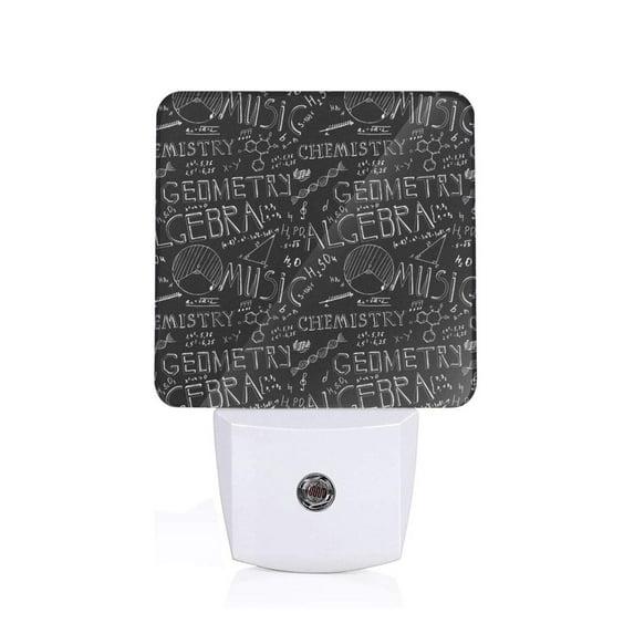 KLL Black Scientific for Night Lights,Auto Sensor Night Lamp Plug in Night Light with Dusk-to-Dawn Light Sensor LED Nightlightfor Adults & Kids Room/Bedroom/Hallway
