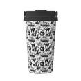 thumbnail image 1 of KLL Black White Halloween Pattern Stainless Steel Vacuum Insulated Tumbler - Carry Insulated Coffee Mug - Reusable Insulated Cold Brew Iced Coffee Cup Thermos, 1 of 8
