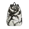 thumbnail image 1 of KLL Black And White Rose Print Travel Laptop Backpack - College Backpack Business Work Bag Nurse Bag Casual Daypack for Weekender Business Hiking -Small, 1 of 6