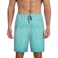 thumbnail image 1 of KLL Blue And Turquoise for Men's 1-Pack Shorts,Sleep Pajama Shorts for Men Soft Pj Shorts Men's Pajama Bottoms Sleepwear -XX-Large, 1 of 7