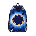 thumbnail image 1 of KLL Blue Casino Print Travel Laptop Backpack - College Backpack Business Work Bag Nurse Bag Casual Daypack for Weekender Business Hiking -Medium, 1 of 6