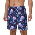 thumbnail image 1 of KLL Blue Skull Crystal for Mens Swim Trunks Quick Dry Swim Shorts with Built-in Compression Liner Funny Swimwear Bathing Suits-Large, 1 of 6