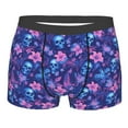 thumbnail image 1 of KLL Blue Skull Leaf Men's Cotton Boxer Briefs Underwear-XX-Large, 1 of 8