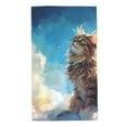 thumbnail image 1 of KLL Blue Sky Winged Cat Ultra Absorbent & Soft Hand Towels for Bath, Hand, Face, Gym and Spa-27.5x16in, 1 of 7