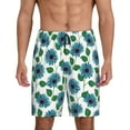 thumbnail image 1 of KLL Blue Sunflowers for Men's 1-Pack Shorts,Sleep Pajama Shorts for Men Soft Pj Shorts Men's Pajama Bottoms Sleepwear -3X-Large, 1 of 7