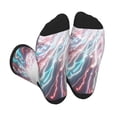 thumbnail image 1 of KLL Blue Swirl Fireworks Print Cool Socks Men's Women's Crew Socks Funny Crazy Novelty Stockings, 1 of 7