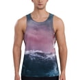 thumbnail image 1 of KLL Boat Lighthouse Storm Waves Print Men's Muscle Gym Workout Stringer Tank Tops Bodybuilding Fitness T-Shirts Tank Tops Men-Medium, 1 of 7