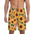 thumbnail image 1 of KLL Bohemian Sunflower for Men's 1-Pack Shorts,Sleep Pajama Shorts for Men Soft Pj Shorts Men's Pajama Bottoms Sleepwear -XX-Large, 1 of 7