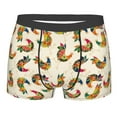 thumbnail image 1 of KLL Boho Chicken Men's Cotton Boxer Briefs Underwear-Small, 1 of 8