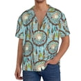thumbnail image 1 of KLL Boho Dreamcatcher 1 Print Men's Shirt Short Sleeve Button Down Summer Cuba Beach Shirts- XX-Large, 1 of 5