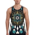 thumbnail image 1 of KLL Boho Dreamcatcher Print Men's Muscle Gym Workout Stringer Tank Tops Bodybuilding Fitness T-Shirts Tank Tops Men-3X-Large, 1 of 7