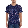 thumbnail image 1 of KLL Bone And Star For American for Men's Baseball Shirts,Short Sleeve Casual Shirts Button Down Shirt for Men Beach Summer Wedding Shirt-3X-Large, 1 of 7