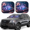 thumbnail image 1 of KLL Book Glowing Mushrooms Windshield Sun Shade 2-Piece Foldable Car Front Window Sunshade for Most Sedans SUV Truck- Medium, 1 of 5