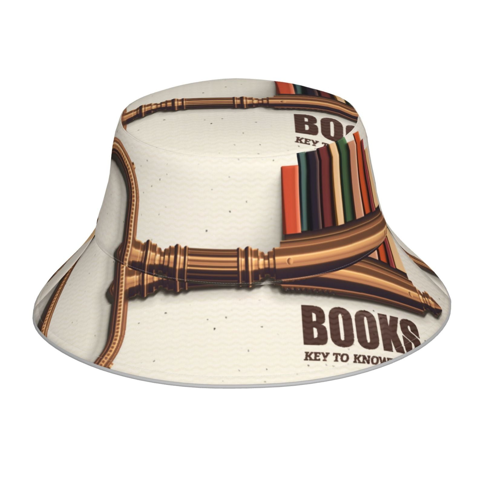 KLL Books Key To Knowledge Bucket Hat for Women Men Packable Travel ...