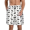 thumbnail image 1 of KLL Border Collie Dog Men's Casual Summer Beach Shorts Hawaiian Shorts with Pockets-XX-Large, 1 of 5