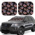 thumbnail image 1 of KLL Bouquet Windshield Sun Shade 2-Piece Foldable Car Front Window Sunshade for Most Sedans SUV Truck- Large, 1 of 5
