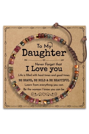 Bracelet Gifts for Women, Birthday Gifts for Daughter from Mom Dad, Back to School Graduation Christmas Gifts for Her