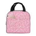 thumbnail image 1 of KLL Breast Cancer Awareness Print Insulated Lunch Bag Women, Reusable Cute Tote Lunch Box for Adult & Men, Leakproof Cooler Lunch Bags for Work Office Travel Picnic, 1 of 5