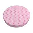 thumbnail image 1 of KLL Breast Cancer Awareness5 Round Bar Chair Cushion Cover 14 inch ,Bar Stool Protector with Elastic, Soft Washable, 1 of 6