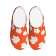 thumbnail image 1 of KLL Bright Autumn Leaves Charm Pattern Adult Unisex Cozy Slippers,Fuzzy Slip-on Slippers TPR Sole Slippers Comfort Plush Home Footwear for Indoor & Outdoor-39/40, 1 of 7