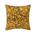 KLL Bright Shiny Golden Decorative Throw Pillow Covers Velvet Soft for