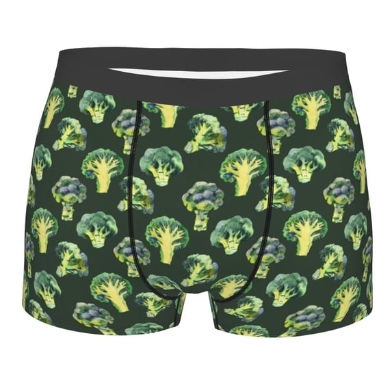 KLL Broccoli 3 Men's Cotton Boxer Briefs Underwear-Medium