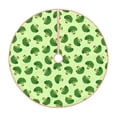 thumbnail image 1 of KLL Broccoli Vegetables Christmas Tree Skirt 30" ,Party Decorations Farmhouse for Christmas Decorations Holiday Party, 1 of 6