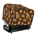 thumbnail image 1 of KLL Brown Plaid Sunflower Print 4 Slice Toaster Dust Covers Kitchen Small Appliance Cover with 2 Pockets,Can hold Jam Spreader Knife & Toaster Tongs (12.4 x 10.6 x 8.2), 1 of 6