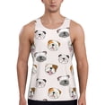 thumbnail image 1 of KLL Bulldog Face Print Men's Muscle Gym Workout Stringer Tank Tops Bodybuilding Fitness T-Shirts Tank Tops Men-Medium, 1 of 7