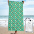 thumbnail image 1 of KLL Bulldog Puppy Flower Microfiber Beach Towel Fast Drying,Extra Large 31.5"x63" Sand Free Beach Towel Super Lightweight Towels, 1 of 8
