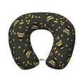 thumbnail image 1 of KLL Bumblebee Pattern Memory Foam Cervical Neck Pillow Versatile U-Shaped Pillows for Home/Office/Camping/Travelling/Soft Washable Cover, 1 of 8