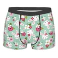 thumbnail image 1 of KLL Bunny And Rose Men's Cotton Boxer Briefs Underwear-X-Large, 1 of 8