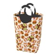 thumbnail image 1 of KLL Burger Laundry Hamper,Large Canvas Fabric Lightweight Storage Basket Toy Organizer Dirty Clothes Collapsible Waterproof, 1 of 6