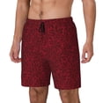 thumbnail image 1 of KLL Burgundy Floral for Mens Swim Trunks Quick Dry Swim Shorts with Built-in Compression Liner Funny Swimwear Bathing Suits-3X-Large, 1 of 6