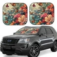 thumbnail image 1 of KLL Butterflies In Blooming Garden Windshield Sun Shade 2-Piece Foldable Car Front Window Sunshade for Most Sedans SUV Truck- Large, 1 of 5