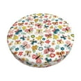 thumbnail image 1 of KLL Butterfly Flowers Round Bar Chair Cushion Cover 13 inch ,Bar Stool Protector with Elastic, Soft Washable, 1 of 6