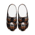 thumbnail image 1 of KLL Butterfly Skull Pattern Adult Unisex Cozy Slippers,Fuzzy Slip-on Slippers TPR Sole Slippers Comfort Plush Home Footwear for Indoor & Outdoor-11, 1 of 7