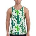 thumbnail image 1 of KLL Cactus 1 Print Men's Muscle Gym Workout Stringer Tank Tops Bodybuilding Fitness T-Shirts Tank Tops Men-3X-Large, 1 of 7
