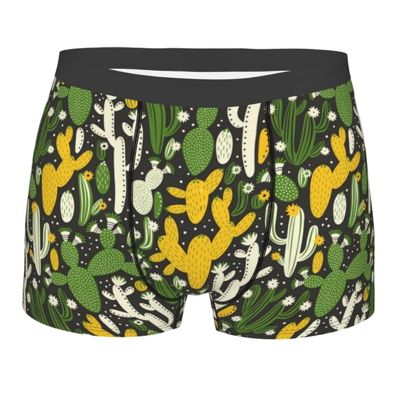 KLL Cactus 4 Men's Cotton Boxer Briefs Underwear-XX-Large