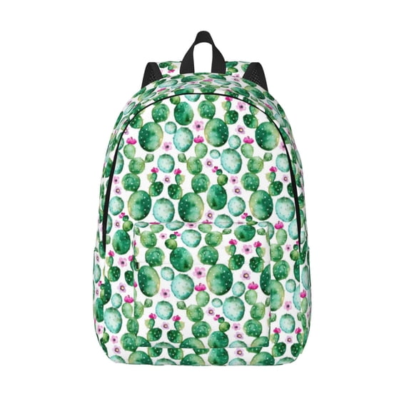 KLL Cactus Plants Print Travel Laptop Backpack - College Backpack Business Work Bag Nurse Bag Casual Daypack for Weekender Business Hiking -Medium